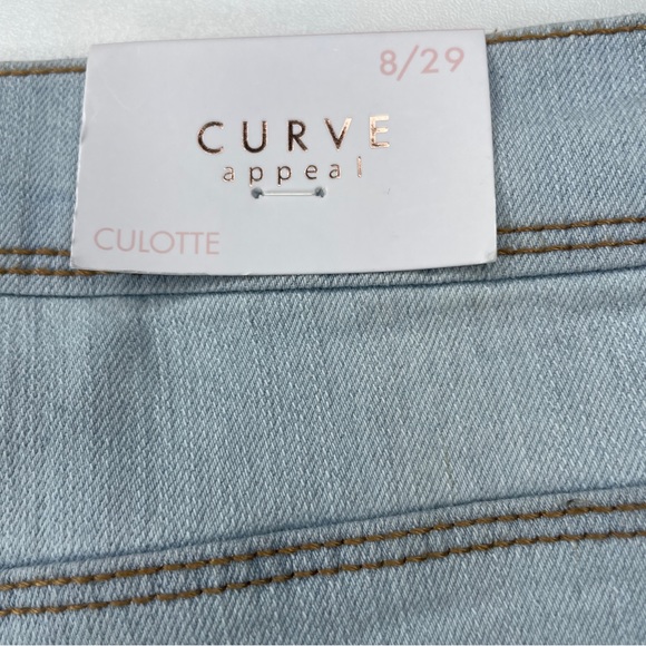 Curve Appeal Jeans High Rise Wide Leg Sz 8 - Picture 9 of 12